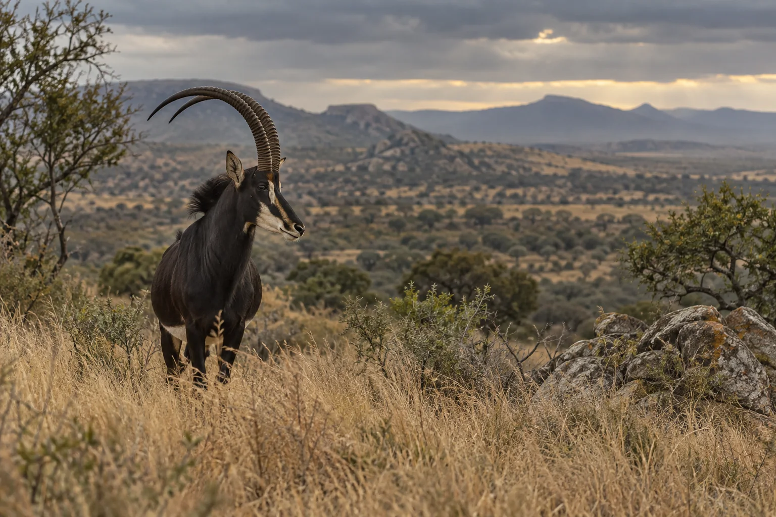 The same illustrative sable antelope bull shown in the collection